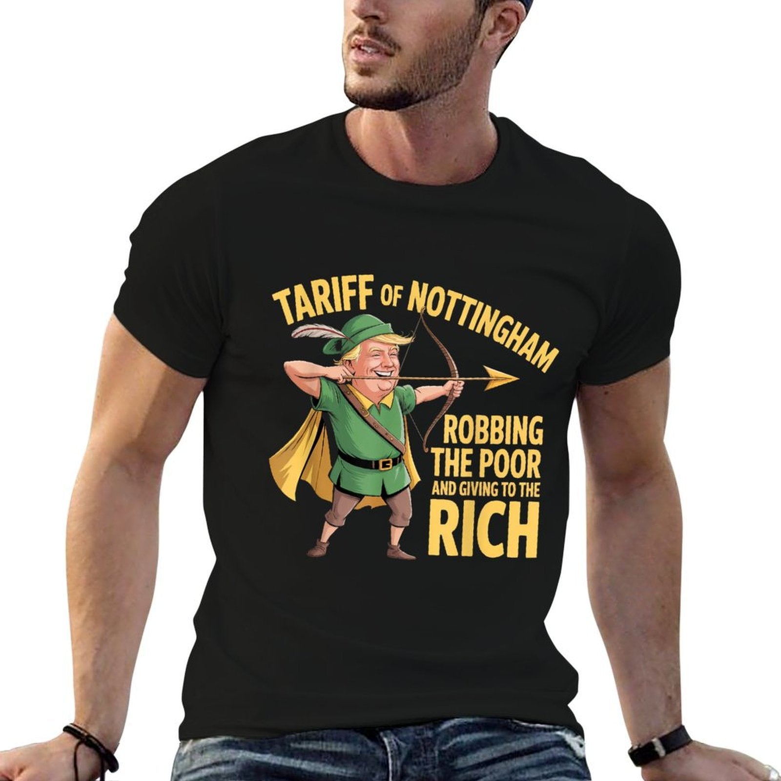 Tariff of Nottingham - Funny Anti Trump Tariff  Durable T-Shirt