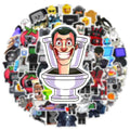 Skibidi Toilet | 50pcs Waterproof Vinyl Stickers