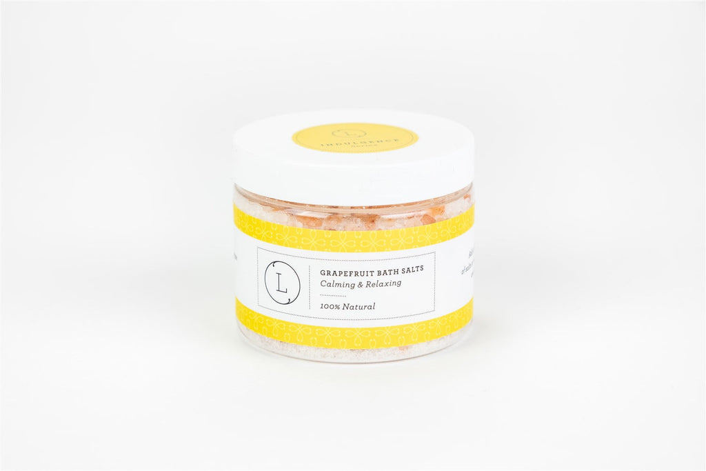 CBD Grapefruit Natural Bath Salt Soak with CBD. Made with Dead sea, Epsom and Himalayan salts (THC free) by Lizush