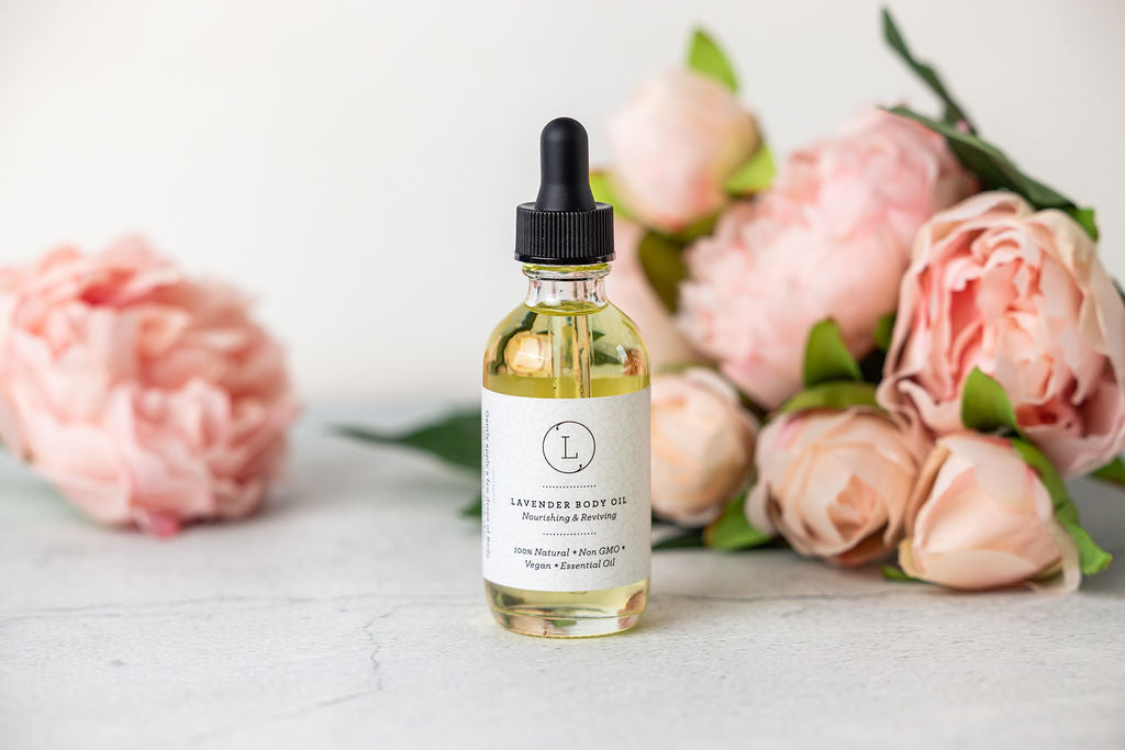 CBD Lavender Body Oil with CBD, Natural Moisturizing Body Oil (THC free) by Lizush