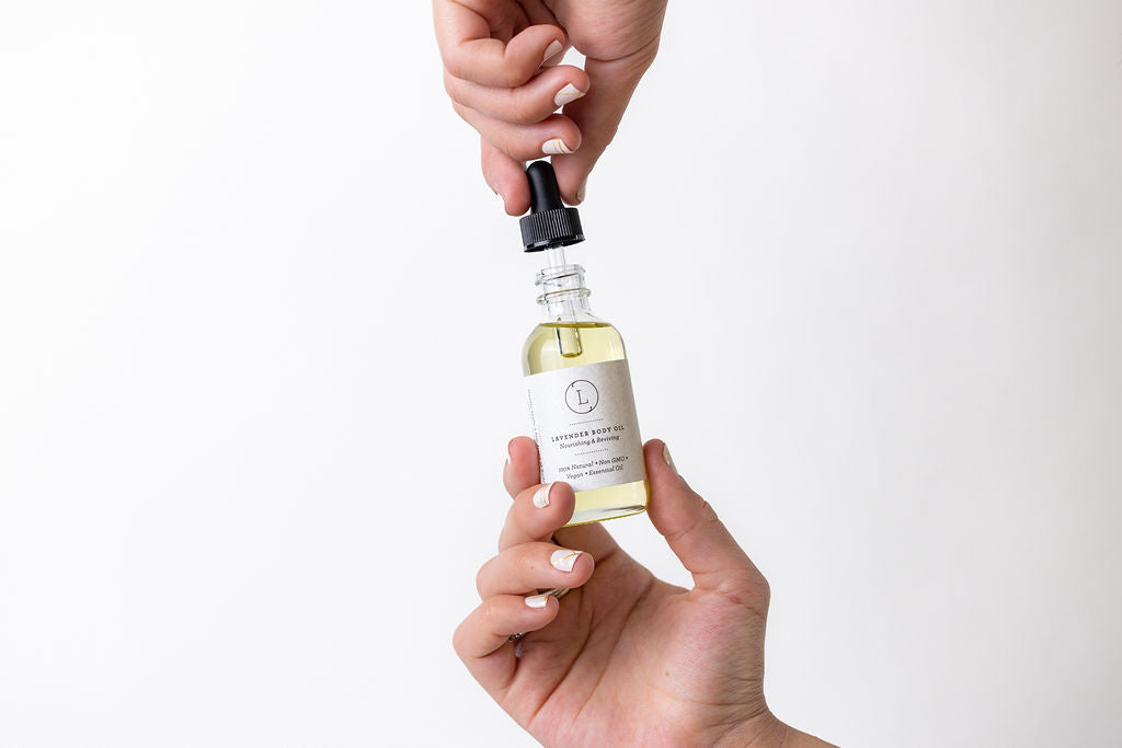 CBD Lavender Body Oil with CBD, Natural Moisturizing Body Oil (THC free) by Lizush